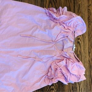 THML Light Pink Blouse with Black Trim